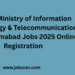 Latest Ministry of Information Technology & Telecommunication MOIT Islamabad Jobs 2025 Online Registration