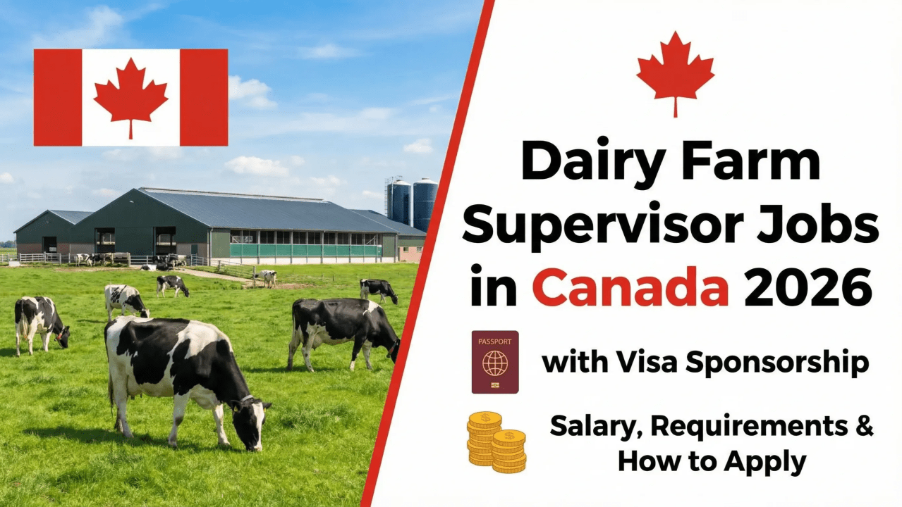Dairy Farm Jobs in Canada 2026: Salary, Visa Sponsorship, Requirements, and How to Apply